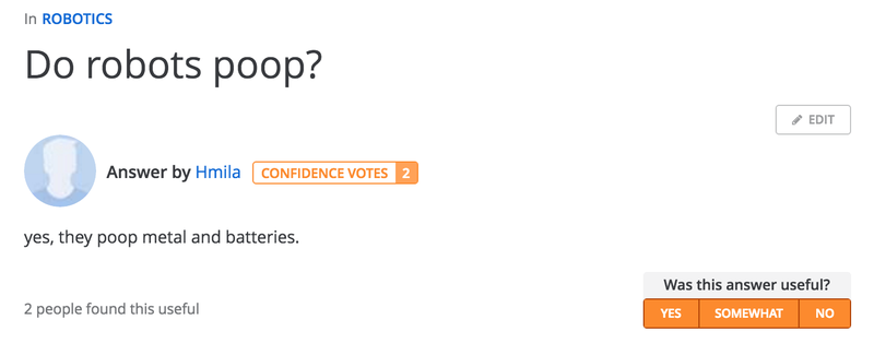 Screenshot: Answers.com
